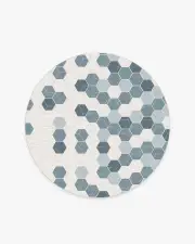185' Round | Machine Washable Runner Rug | Kid & Pet Friendly | Indoor Rug | Prisma Slate Blue Rug | Ruggable