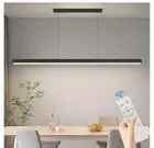 70" LED Linear Pendant Light Fixtures, 25W Dimmable Pool Table Light with Remote