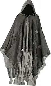 Dickly Costume Haunted Hooded Capes Halloween Grim Reaper Costume Set Hooded Cap Role Play Props Props Cloaks for Party Favor Dress up