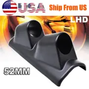 Universal Car 2 " 52mm Dual Hole Gauge Pod Mount Holder Bracket Pillar Meter LHD