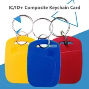 5pcs 125Khz 13.56Mhz TK4100 ID & FM1108 IC Dual Chip RFID NFC Keytag Key Fob-