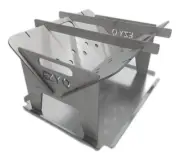 DISCOUNTED STOCK: 5mm THICK FERRITIC STAINLESS STEEL Flat Pack Fire Pit, 500mm L