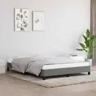 Bed Frame without Mattress Dark Grey 137x187 cm Double Fabric vidaXL