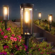Bright Solar Pathway Lights Outdoor, 8 Pack Solar Powered Garden Lights Water...