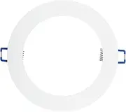 uxcell 3.9" Inner Dia. Light Trim Ring, Aluminum Alloy Circular Light Cover Lighting Fixture for Ceiling Wall Recessed Can Downlights, White