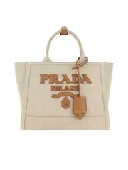 Prada Canvas Shopping Bag