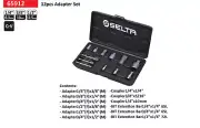 Selta Taiwan 12pc Socket & Power Bits Adapter Extension Set:1/4"-3/4" Converter