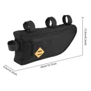 (L)Large Waterproof Triangle Frame Bag Front Top Tube Cycling Under MU