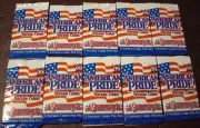 2001 INKWORKS AMERICAN PRIDE COMMEMORATIVE STICKER CARDS - 10 UNOPENED NEW PACKS