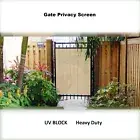 Gate Privacy Screen Cover Privacy Barrier for Gate Fence, Driveway in 6 colors