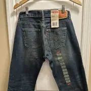 Levis 514 Boys Straight Leg Slim Fit Size 8 Husky 28x23 Med Blue