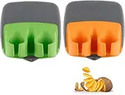 2 Pcs Hand Vegetable Peeler Palm Peeler Rubber Finger Grips Comfortable to Peel Pumpkin, Carrot, Cucumber, Potato and More