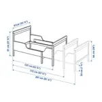 IKEA 宜家延伸床SUNDVIK床架與床墊共售 需自取