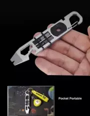 NewStainless Steel Keychain Pocket Pry Bar Crowbar Opener Outdoor EDC MultiTools