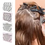 Acrylic Hair Extension Holder Board Wig Sectioning Display Grafting Plate Clip