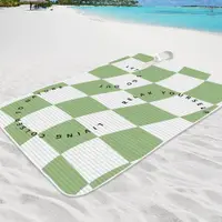 在飛比找蝦皮商城優惠-大型野餐毯防水可折疊沙灘毯戶外 3 層野餐墊,適合露營、遠足