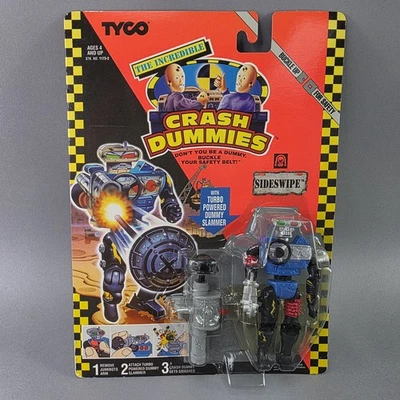 Tyco Crash Test Dummies SIDESWIPE Action Figure Junkbot Vintage 1992 NEW