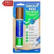 Grout Pen Large Brown - Ideal to Restore the Look of Tile Grout Lines