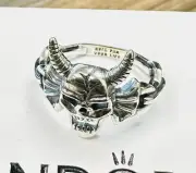 Pandora Stranger Things Hellfire Club Ring #193569C00 +FREE BOX + POLISH CLOTH