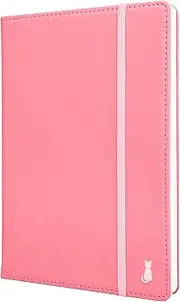 Pink Notebook Pink Journal For Women, Cute Notebook with 195 Numbered Pages, A5 Ruled Journal with 100GSM Paper, 2 Bookmarks, Table of Contents. A Salmon Pink Hardcover Notebook