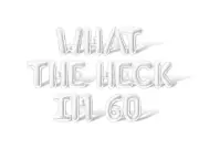WHAT THE HECK IM 60 Letter Balloon Banner - DIY 60th Birthday Party Decorations