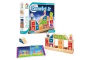 SmartGames Camelot Jr. Wooden Cognitive Skill-Building Puzzle Game Featuring 48 Playful Challenges for Ages 4+