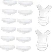 WRITWAA 12Pcs Eyelash Perming Tool with Brushes Durable Silicone Eyelash Perm Pads for Curling for Eyelash Extensions and Maintenance Great present for Makeup