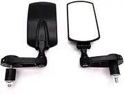 Motorcycle Rearview Mirror For Motorcycle Bike Side Mirrors 7/8'' 22mm Handlebar Bar End Mirror Rectangle Rearview Mirrors Motorbike Handlebar Rear View Mirror