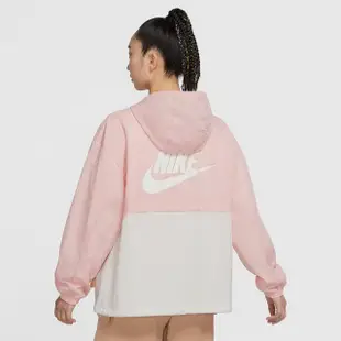 【NIKE 耐吉】NSW WVN JKT 女款 休閒 運動 梭織夾克 粉紅(DZ3036630)