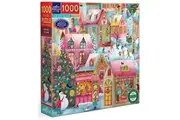 eeBoo: Holiday Village - Square Puzzle (1000pc Jigsaw)
