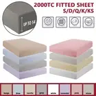 Extra Deep 2000TC Fitted Sheet Ultra Soft Double/Queen/King Size Bed Sheet AU