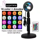 Sunset Projection Lamp 16-Color LED Light 360° Rotation & Rainbow Lights 4 Modes