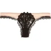 Agent Provocateur Matilda Black Brown Thong AP4 Large NWT $150