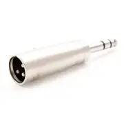 XLR 3-Pin Male to 6.35mm 1/4" Male TRS Stereo Audio Mic Microphone Adapter