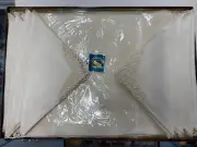 VINTAGE PEERLESS 8 PLACE SETTINGS LINEN PLACEMAT & NAPKIN SET ECRU COTTON LACE