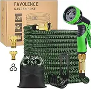 Expandable Garden Hose 30m, 10-Pattern Spray Gun, Leakproof and Lightweight Water Hose Set, with Quick Metal Connector for Outdoor Use - 100FT