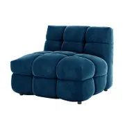 Norah Velvet Single Seater Sofa