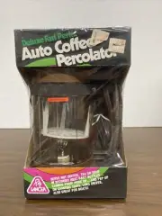 VINTAGE RARE 1978 LANCER DELUXE FAST PERK AUTO PORTABLE COFFEE PERCOLATOR SEALED