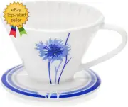 Ceramic Pour over Coffee Dripper, Size 01 Cone Coffee Maker (1-2 Cups)