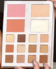 New Lurella Lucky Eyeshadow Cheek Highlighter Palette Neutral Browns Sealed