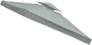 B Baosity Canopy Top Cover, Canopy Tent Top Only, Shade Tent Cover Rainproof Canopy Replacement Top Gazebo Cover for Camping, Beach, Gray