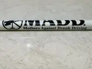 Vintage MADD Mothers Against Drunk Driving Unsharpened Pencil with Unused Eraser