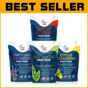 Tea Tree Oil & Epsom Salt Foot Soak - Natural Fungal Support & Detoxification