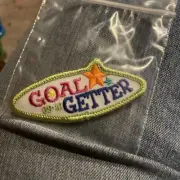 Girl Scout patch goal getter NEW Free shipping