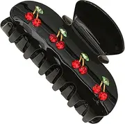 Hair Clips | Acetate Hair Claw Clips - Non-slip Hair Claw Clips for Women Girls, Strong Hold Acrylic Cherry Claw Clips for Thick Thin Hair