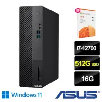 在飛比找momo購物網優惠-【ASUS 華碩】微軟M365組★i7十二核電腦(H-S50