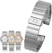 [KLVN] For Omega Steel Strap Constellation Double Eagle Series Steel Watchband Men Women Watch Chain 17mm 23mm 25mm