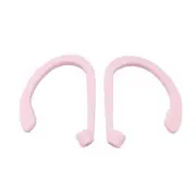 12 Pair Earphone Hook Suitable For Airpods Headset Anti-Lost Silicone Earphone Ear Hooks Cherry Pink
