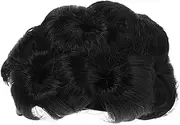 CLISPEED Hair Bun Chignon Clip Natural Black Wig Donut Extension for Daily Wear