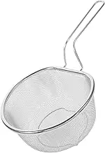 Stainless Steel Colander Noodle Skimmer Fine Mesh Strainer Spoon for Hotpot Clip-on Kitchen Strainer Basket